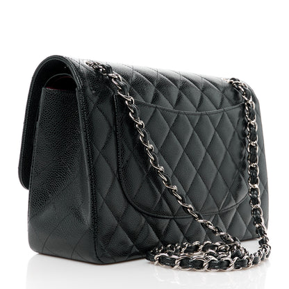 Chanel Caviar Quilted Jumbo Double Flap Black 3 of 11