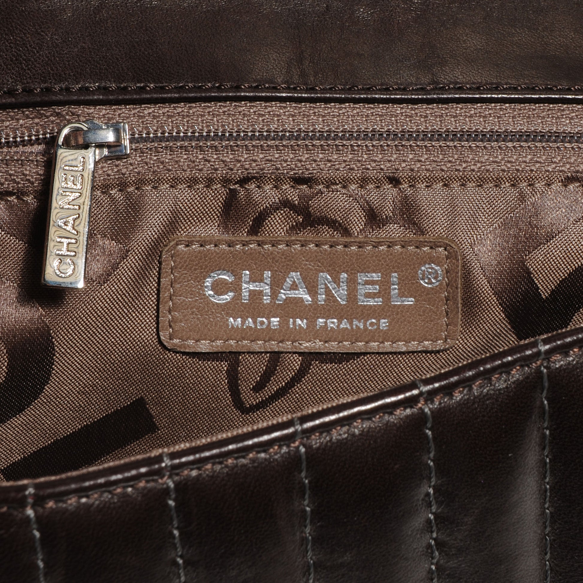 Chanel Lambskin Vertical Quilt Medium Flap Brown 7 of 9