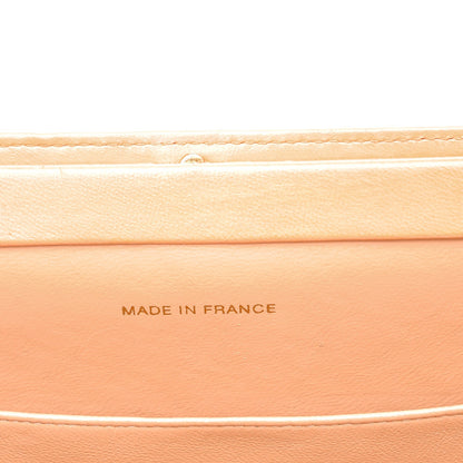 Chanel Lambskin Quilted Top Handle Bag Coral Pink 9 of 10