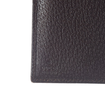 Gucci Monogram Metal Bar Continental Flap Wallet Brown 6 of 6