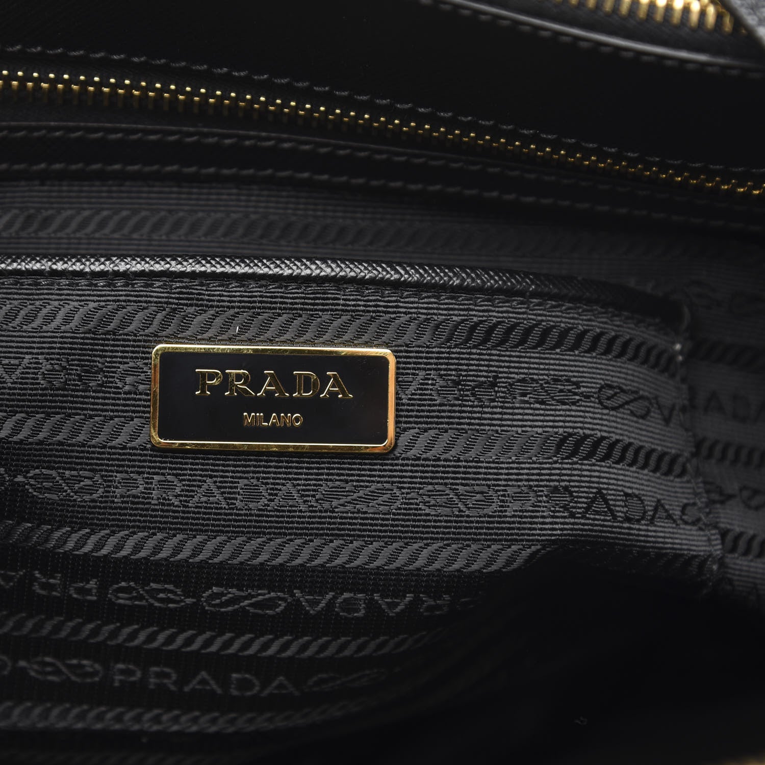 Prada Saffiano Medium Galleria Double Zip Tote Black 6 of 9