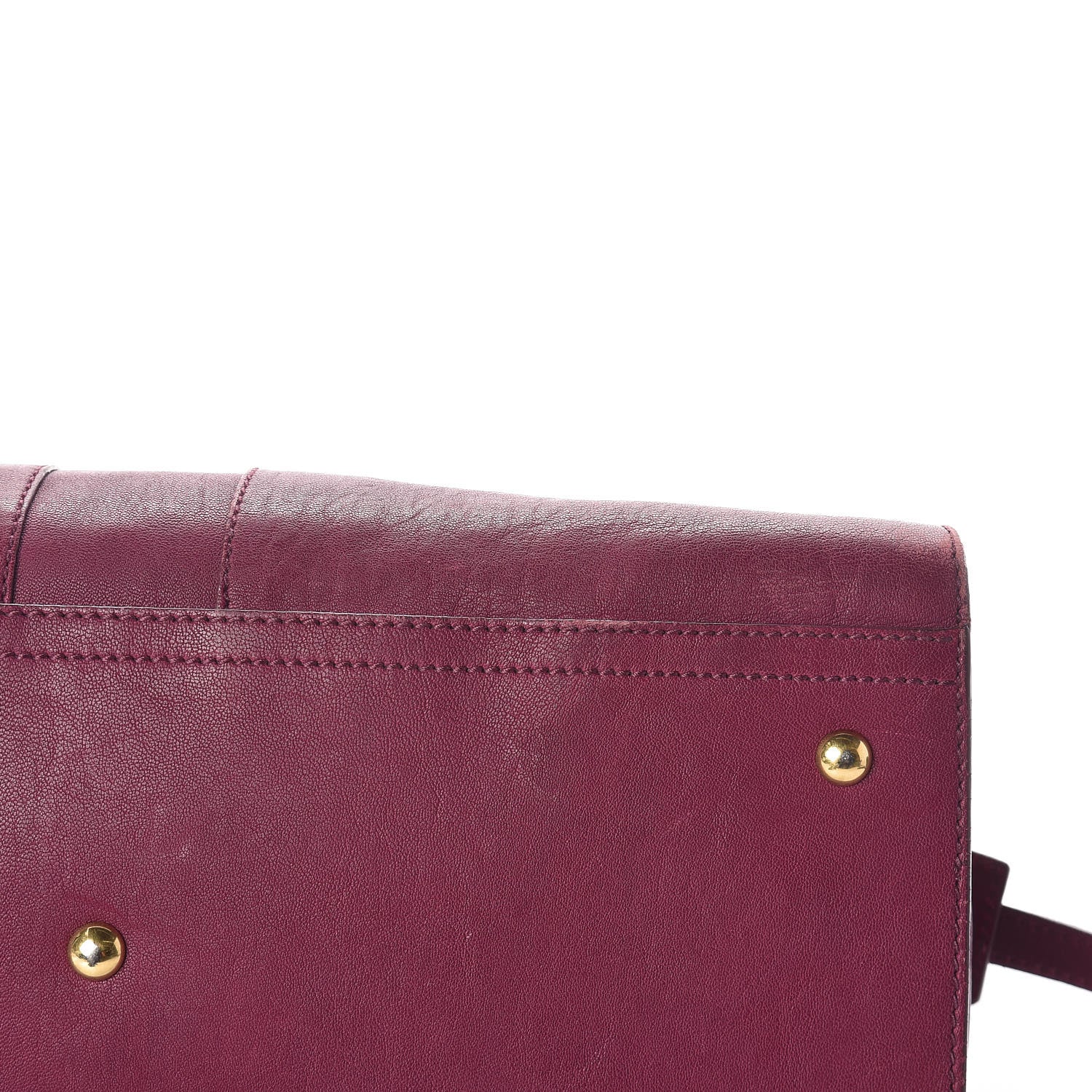 Saint Laurent Sheepskin Medium Cabas ChYc Black Cherry 9 of 11