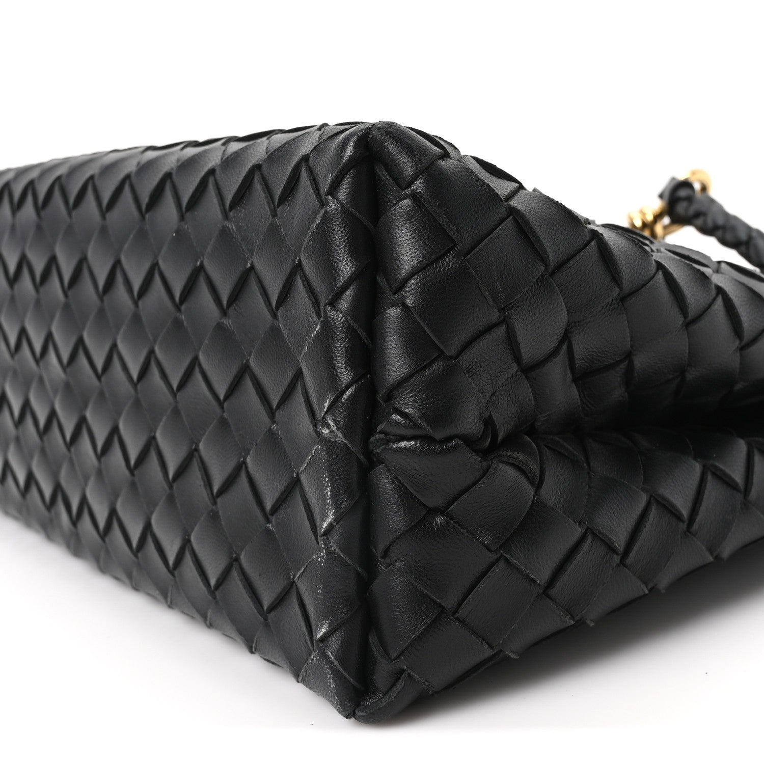 Bottega Veneta Nappa Intrecciato Medium Andiamo Shoulder Bag Black 9 of 9