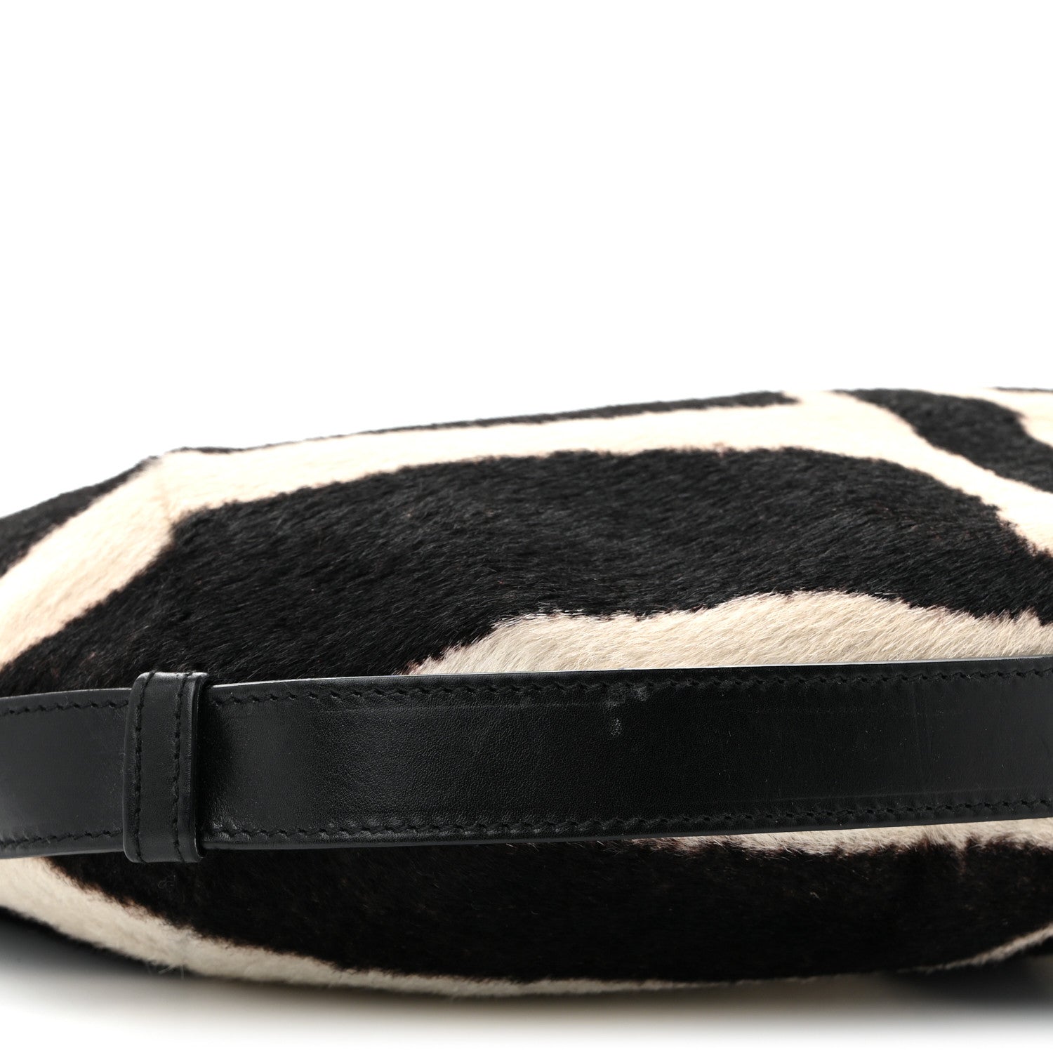 Saint Laurent Pony Hair Zebra Horn Mombasa Hobo Black White 9 of 10