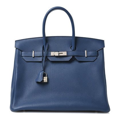Hermes Togo Birkin 35 Deep Bleu 1 of 11