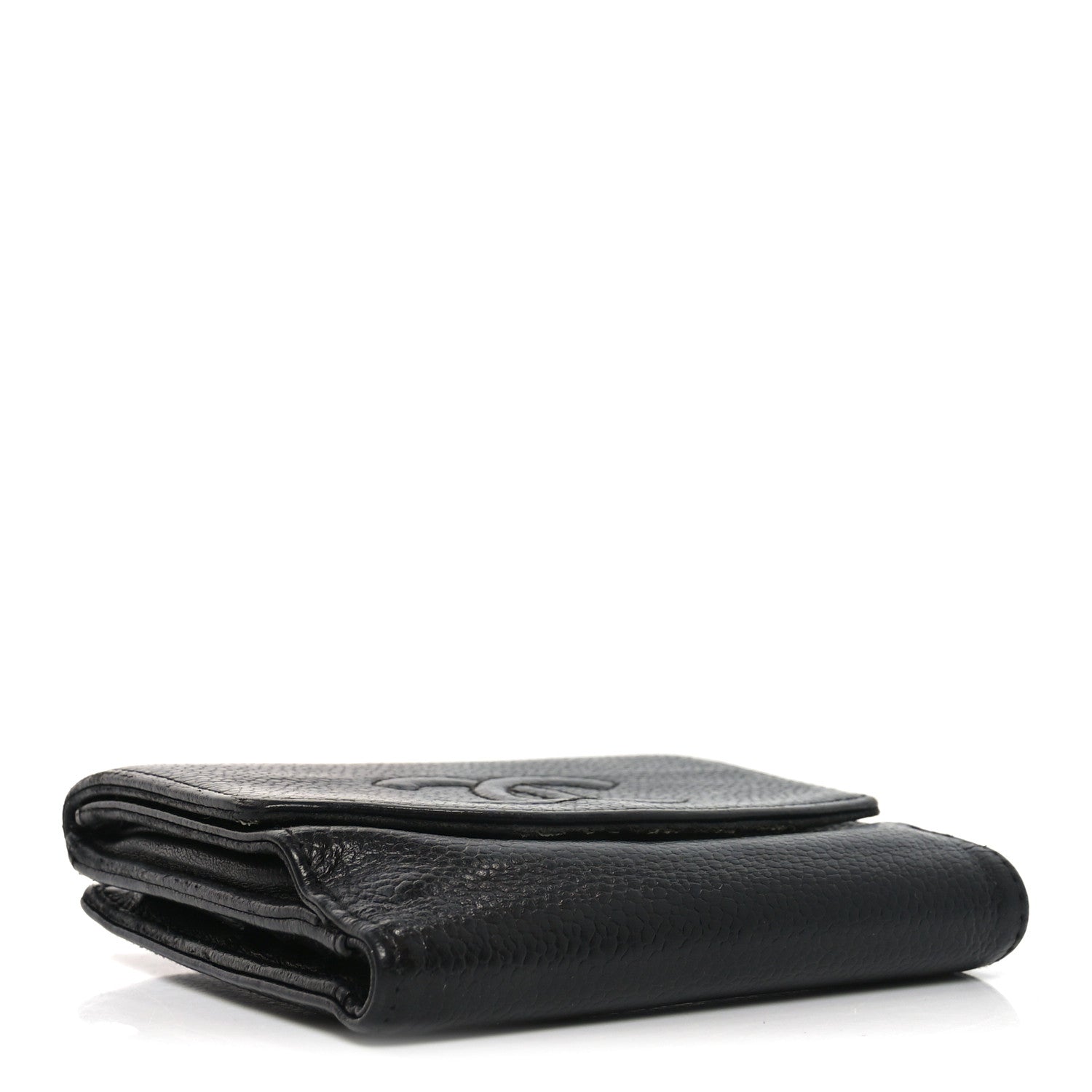 Chanel Caviar Timeless CC Compact French Wallet Black 4 of 9