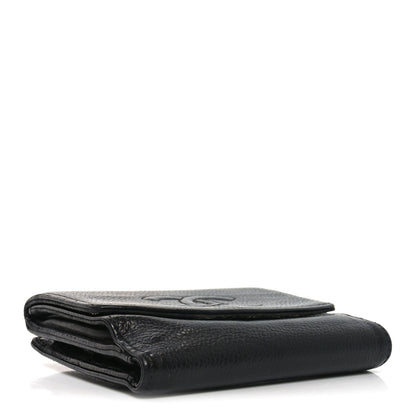 Chanel Caviar Timeless CC Compact French Wallet Black 4 of 9
