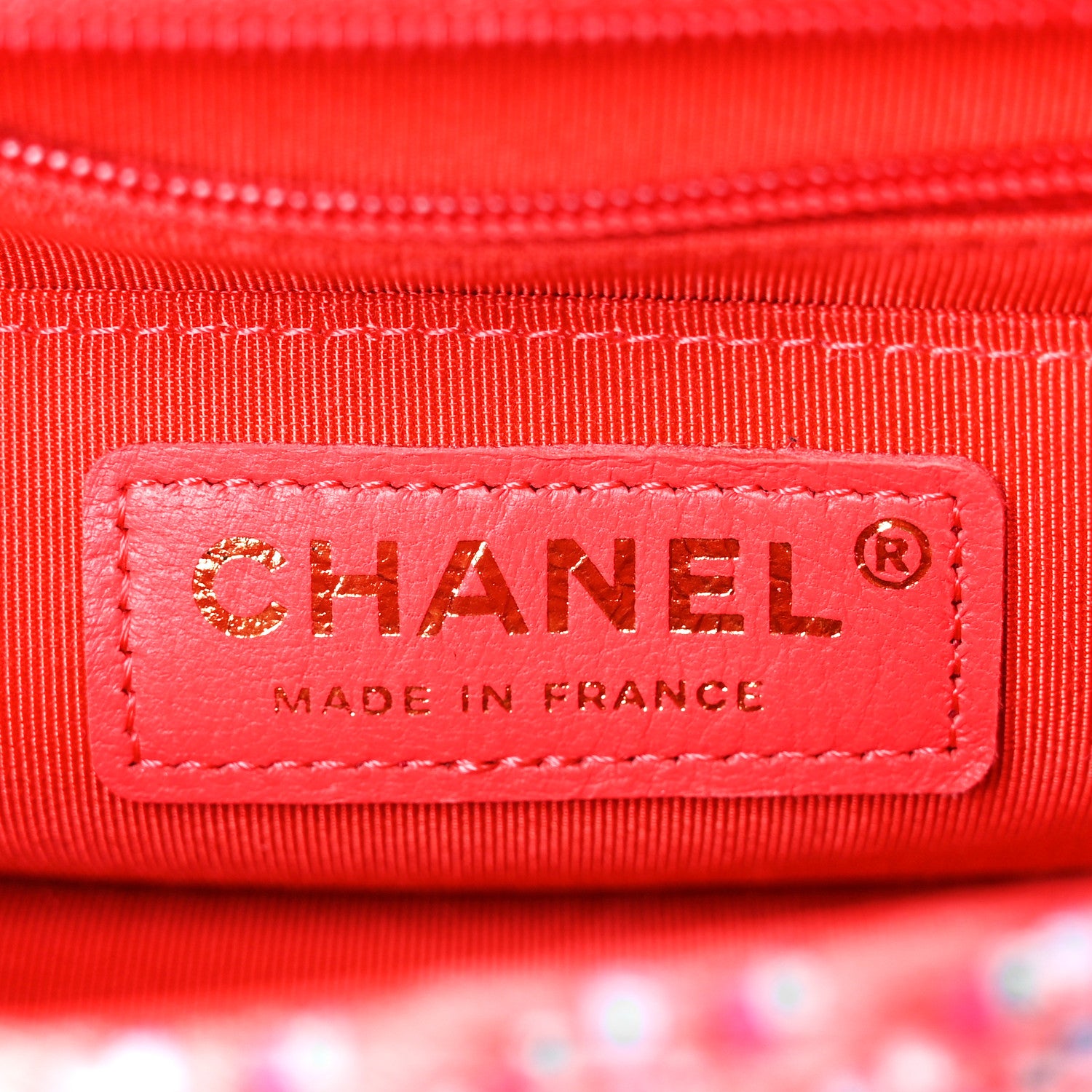 Chanel Cotton Mixed Fibers Woven Mini Rectangular Flap Red Fuchsia Blue 6 of 11