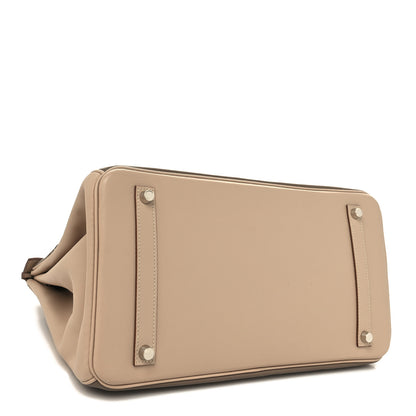 Hermes Swift Ghillies Birkin 35 Argile Etoupe 4 of 12