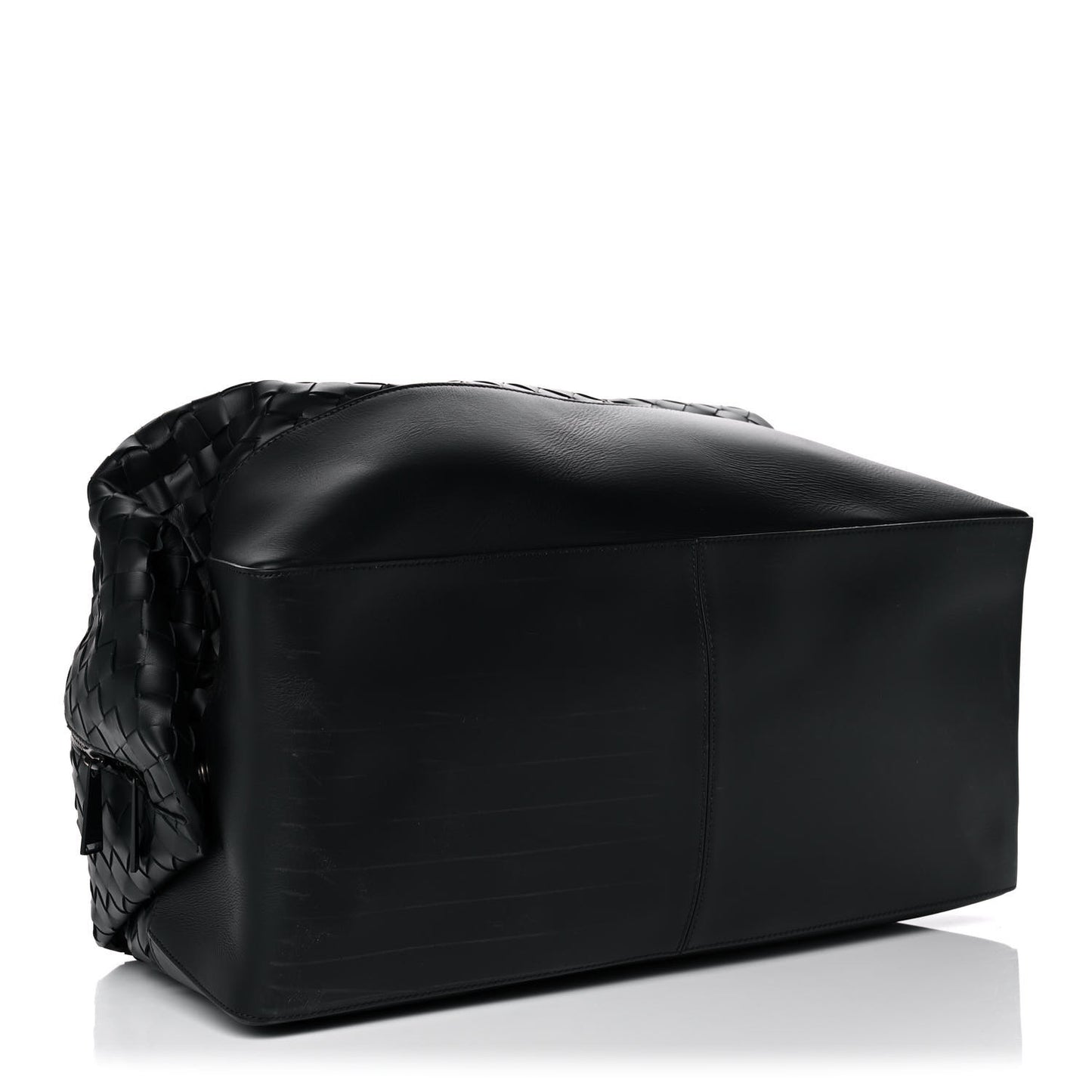 Nappa Intrecciato Maxi Convertible Tote Black