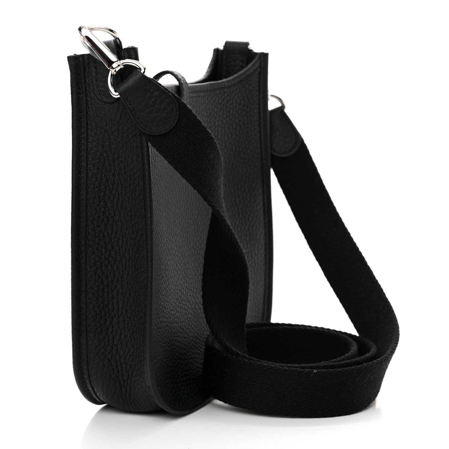 Hermes Taurillon Clemence Evelyne TPM Black 3 of 11