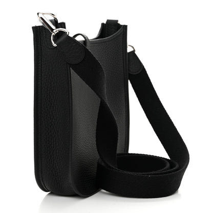 Hermes Taurillon Clemence Evelyne TPM Black 3 of 11