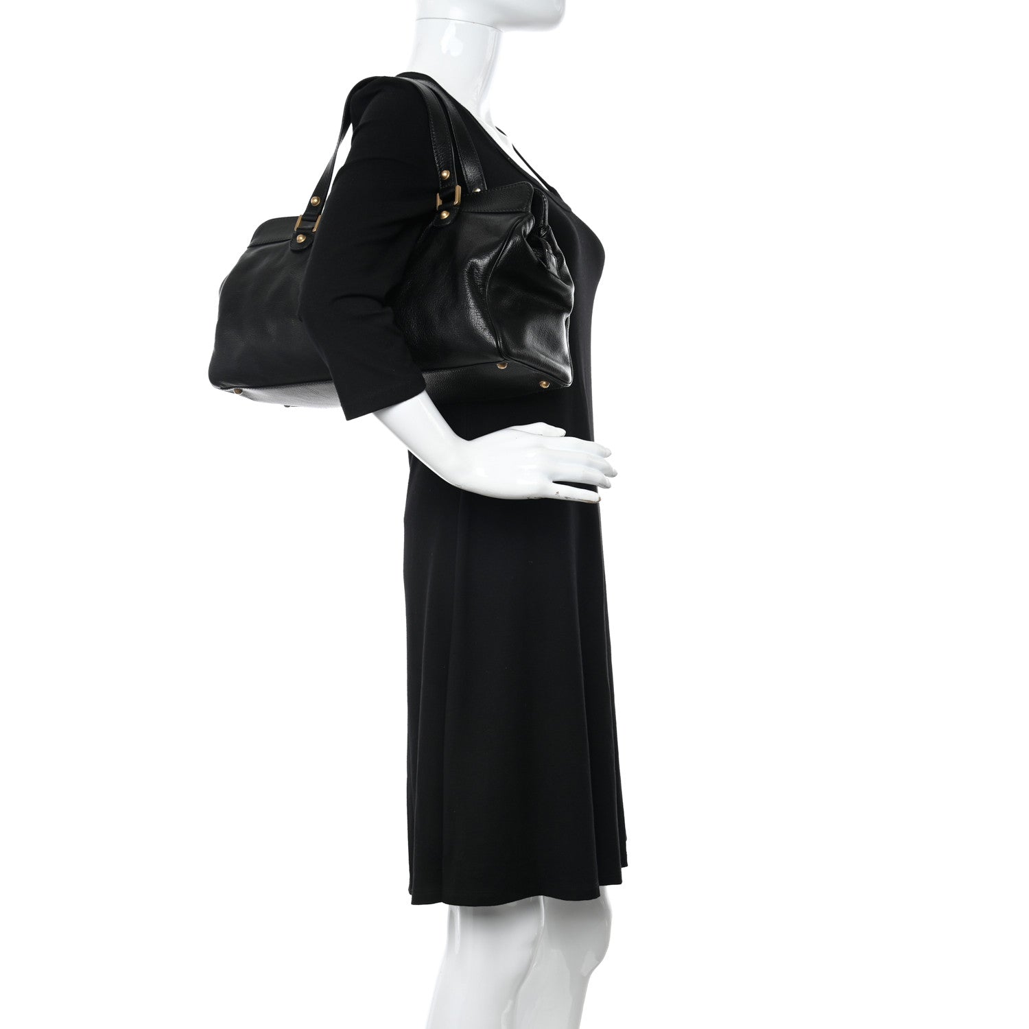 Gucci Calfskin Blondie Satchel Black 2 of 12