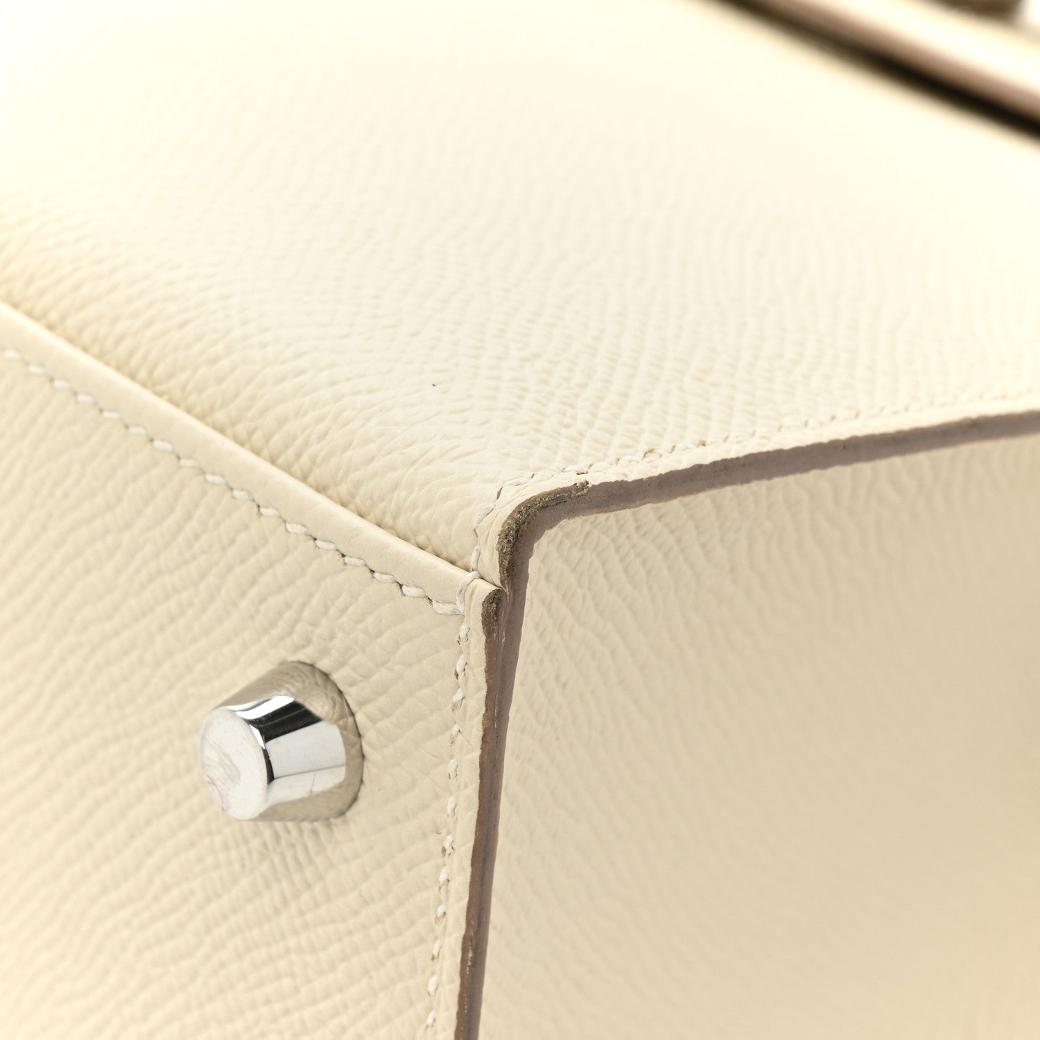 Hermes Epsom Kelly Sellier 25 Craie 9 of 14