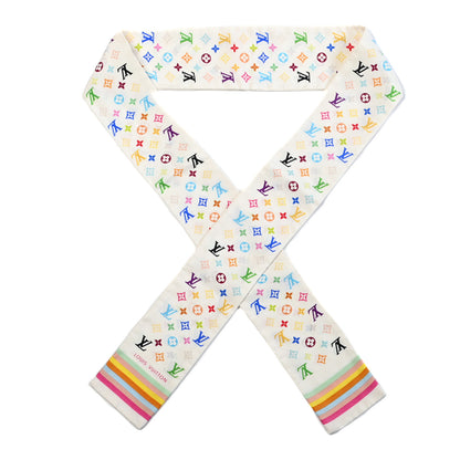 Louis Vuitton Silk Monogram Multicolor Bandeau White 1 of 3