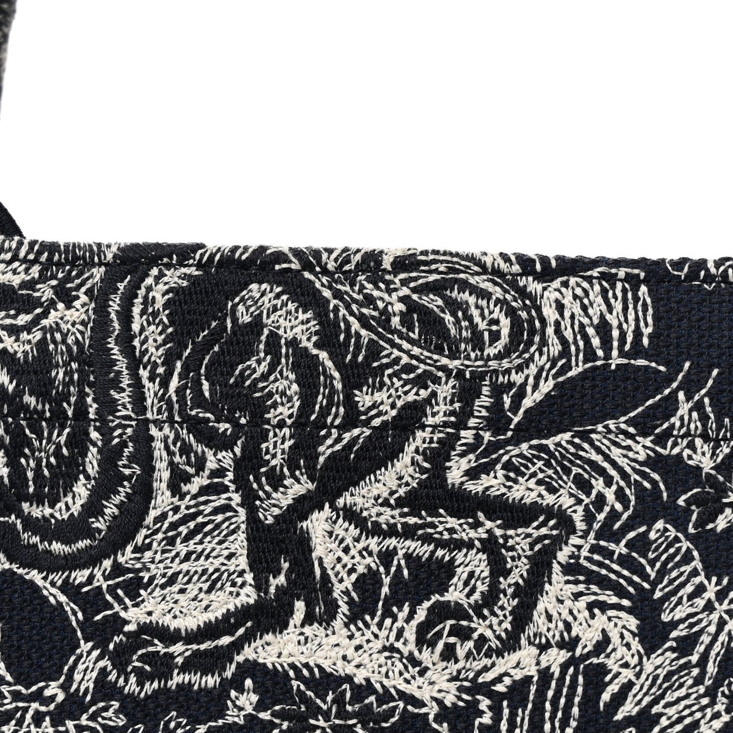 Canvas Embroidered Medium Dioriviera Toile De Jouy Reverse Book Tote Blue