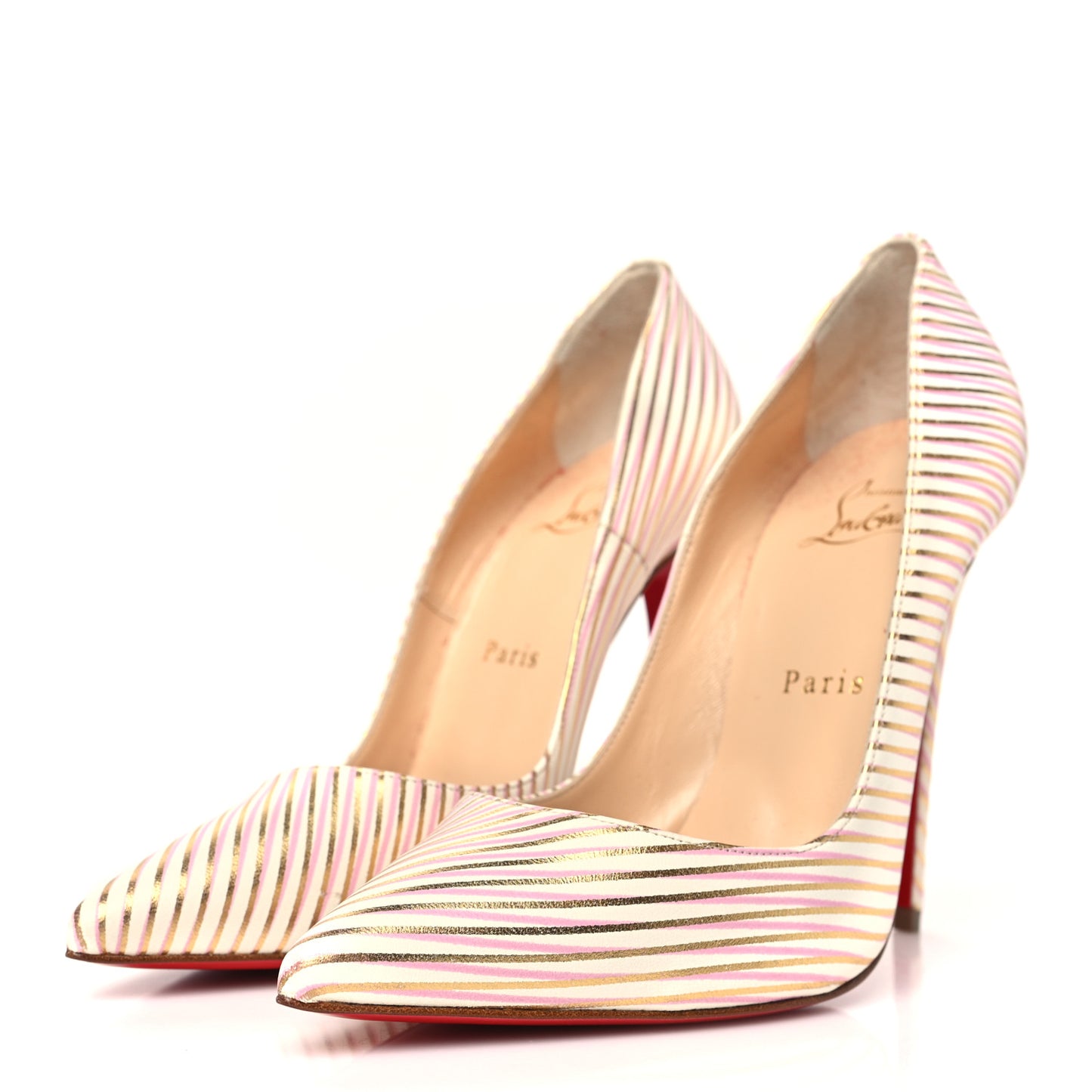 Calfskin RayOfLight So Kate 120 Pumps 37.5 Snow Oro