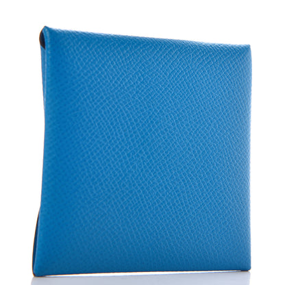 Hermes Epsom Bastia Coin Purse Bleu Izmir 3 of 8