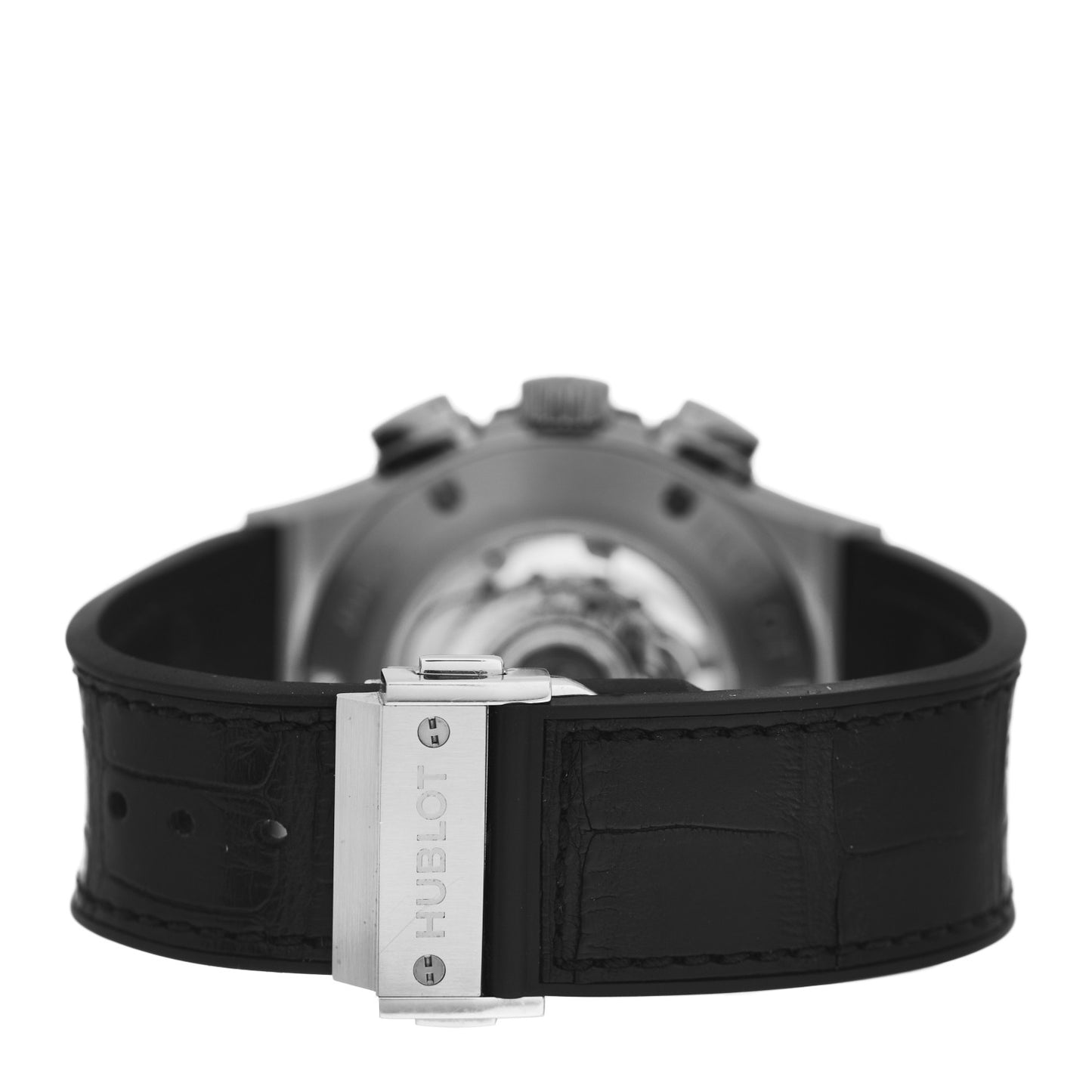 Titanium Alligator 45mm Classic Fusion Aerofusion Chronograph Automatic Watch Black 525.NX.0170.LR