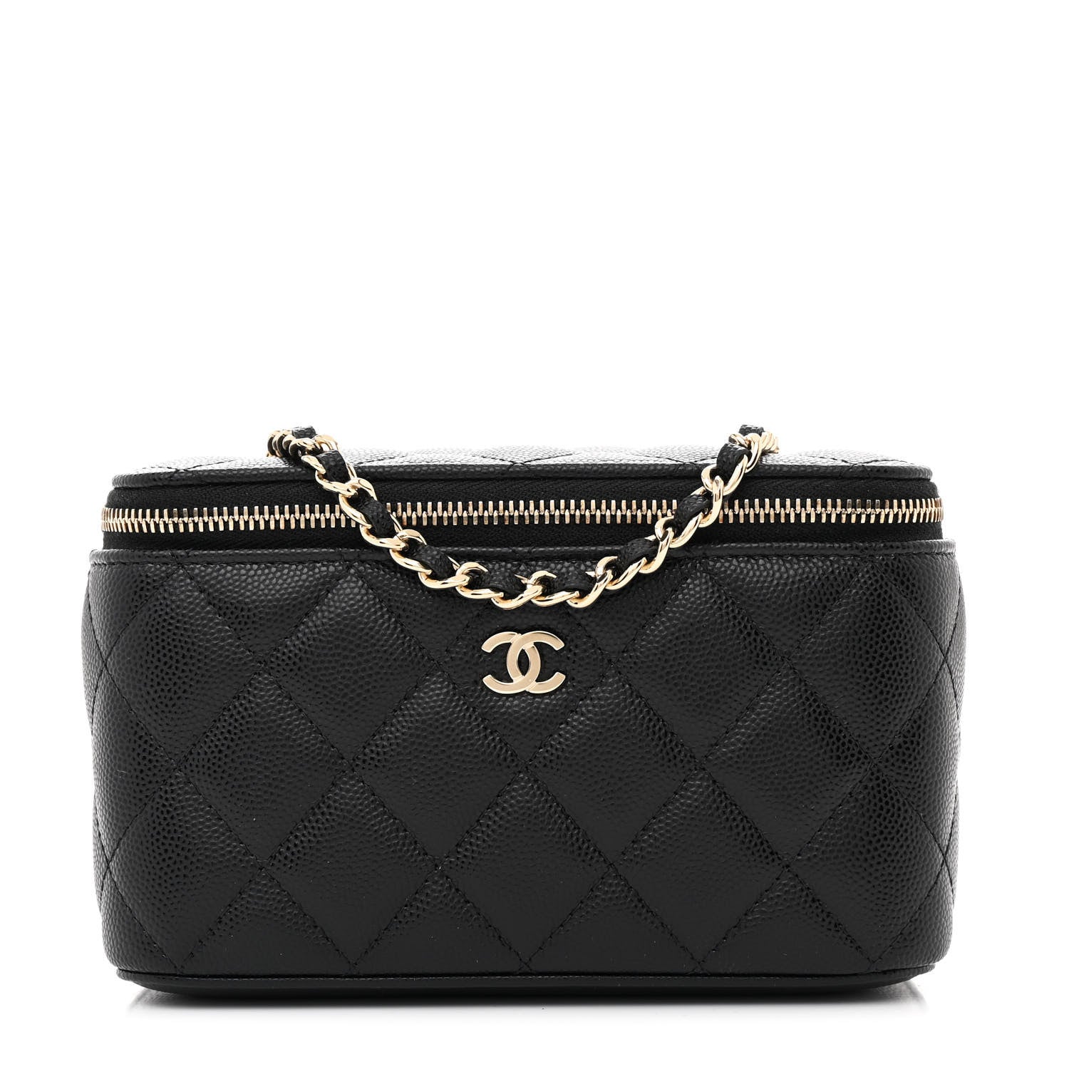 Chanel Caviar Quilted Small Vanity Case With Chain Black 1 of 11