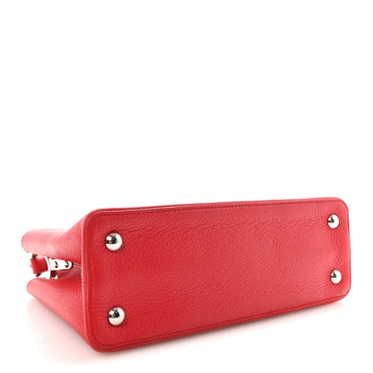 Louis Vuitton Taurillon Capucines PM Rubis 4 of 9