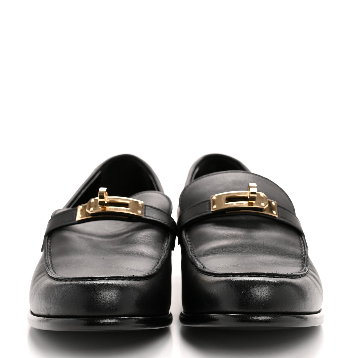 Calfskin Womens Destin Loafers 39 Black