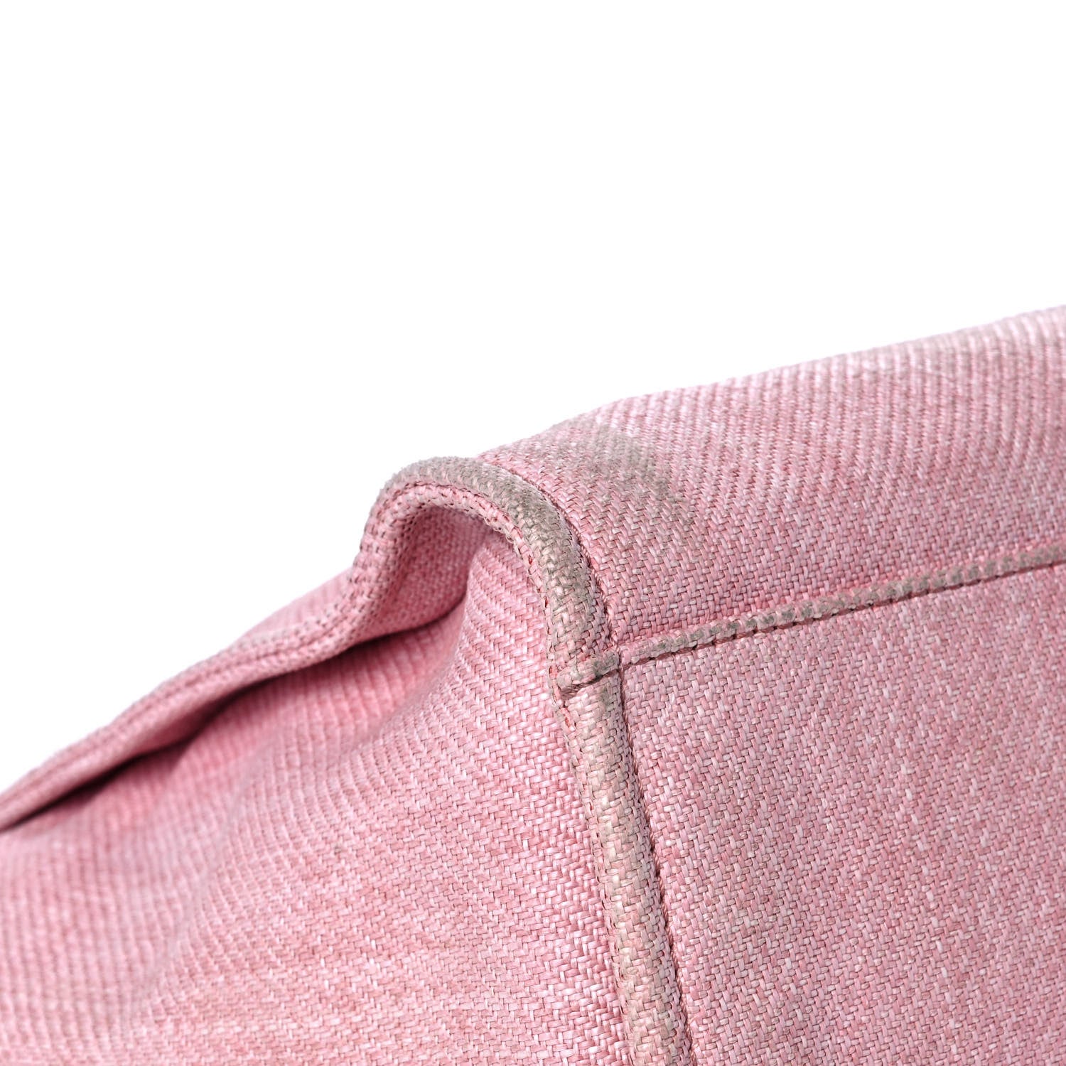 Chanel Canvas Medium Deauville Tote Pink 10 of 15