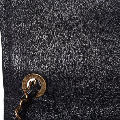 Chanel Shiny Calfskin Goatskin Quilted Medium Coco Curve Messenger Flap Black 9 of 12