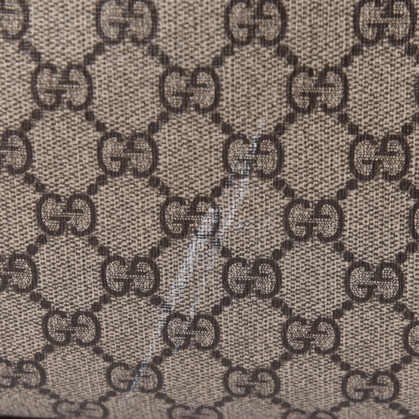 GG Supreme Monogram Textured Dollar Calfskin Web Medium Ophidia Carry-On Duffle Bag Beige Ebony New Acero