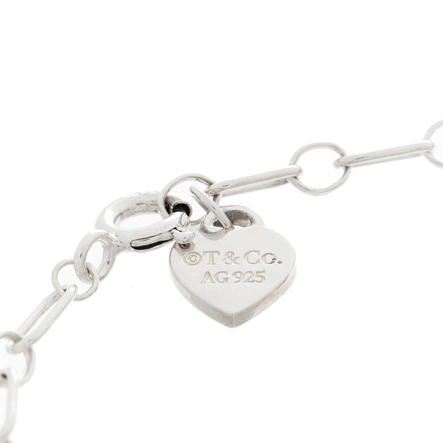 Tiffany Sterling Silver Enamel Love Notes Logo Charm Bracelet Blue 3 of 5