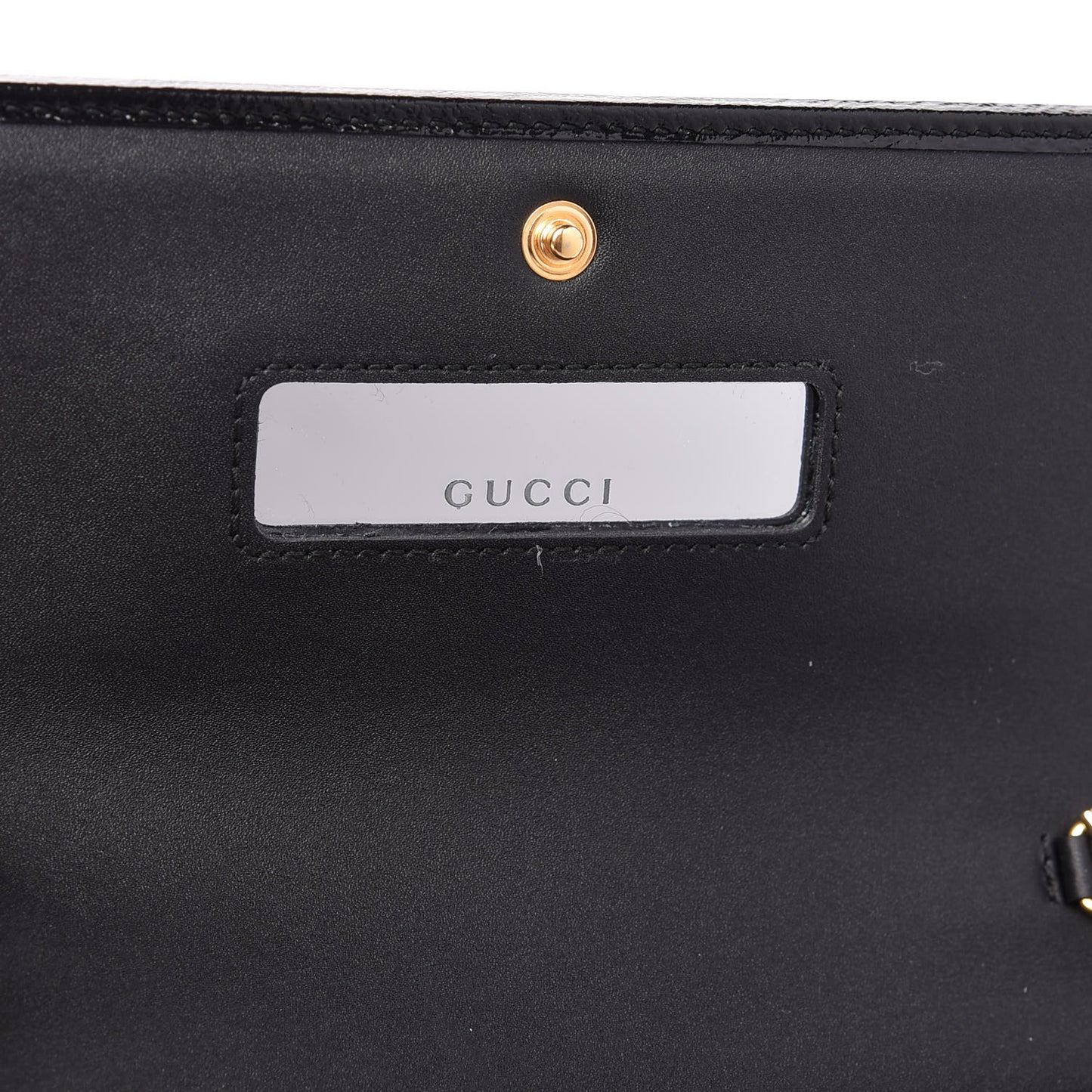 Suede Patent Web Ophidia Wallet On Chain Black