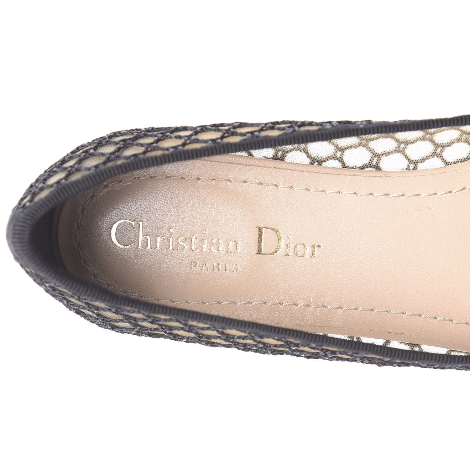 Christian Dior Resille Ribbon Miss J'Adior Ballet Flat 38.5 Black 8 of 10