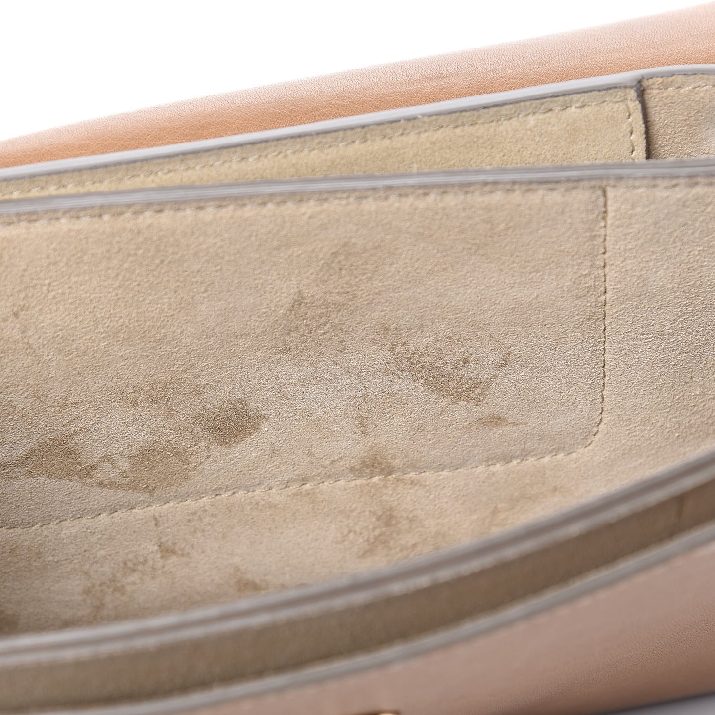 Ostrich Calfskin Small Faye Shoulder Bag Light Brown