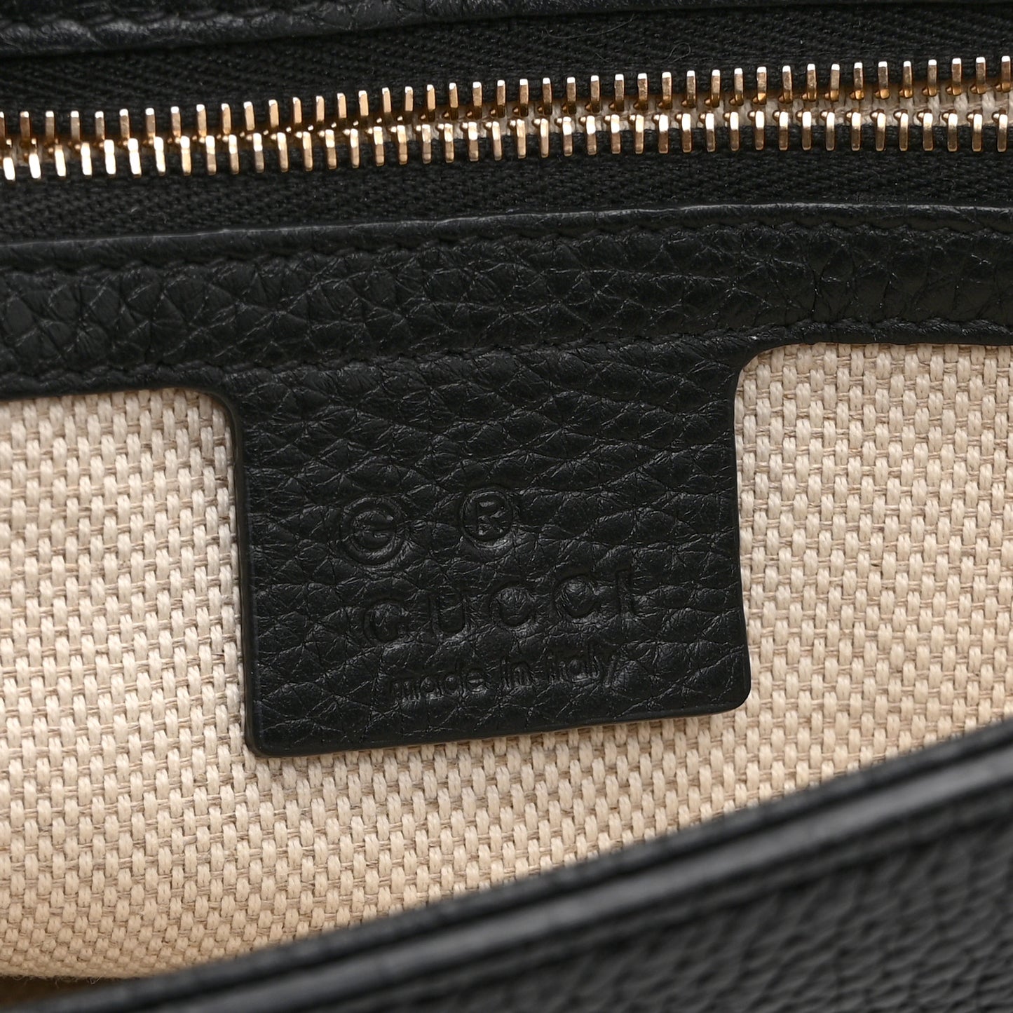 Pebbled Calfskin Medium Soho Flap Crossbody Black