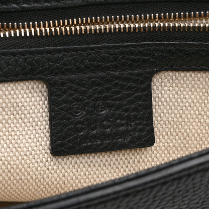 Gucci Pebbled Calfskin Medium Soho Flap Crossbody Black 6 of 10