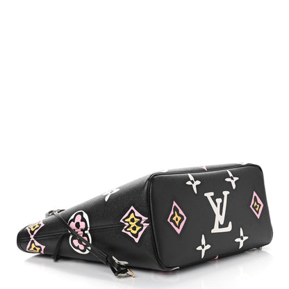 Louis Vuitton Monogram Giant Wild At Heart Neverfull MM Black 3 of 4