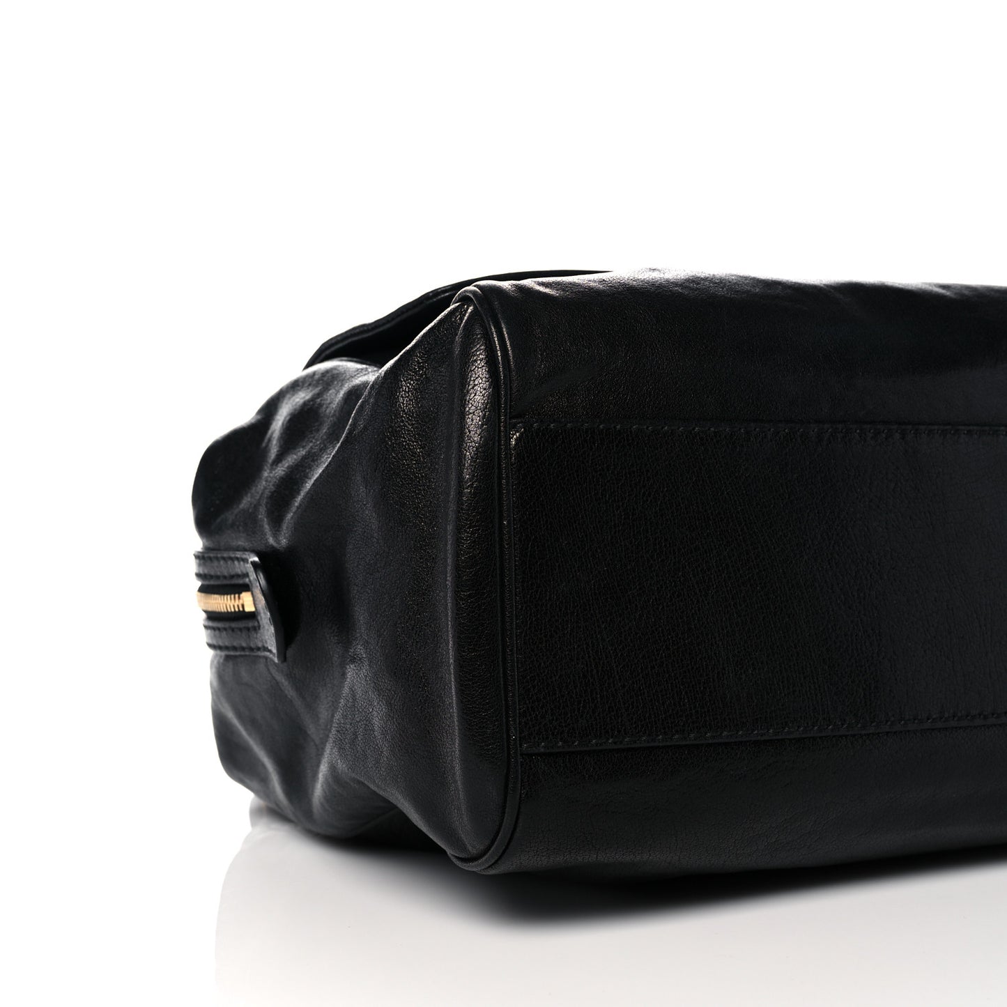 Calfskin Large Miss Sicily Satchel Black