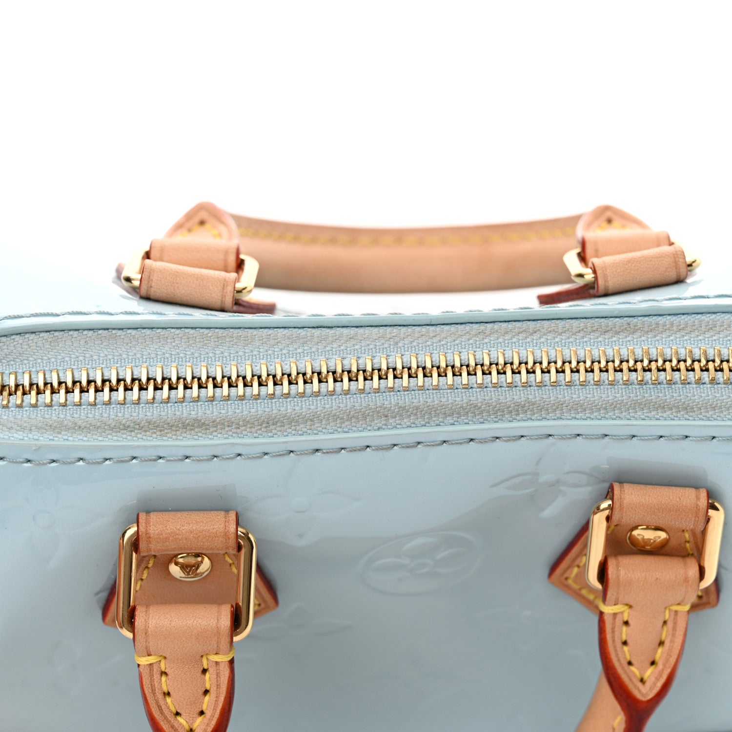 Louis Vuitton Vernis Monogram Nano Speedy Sky 10 of 11