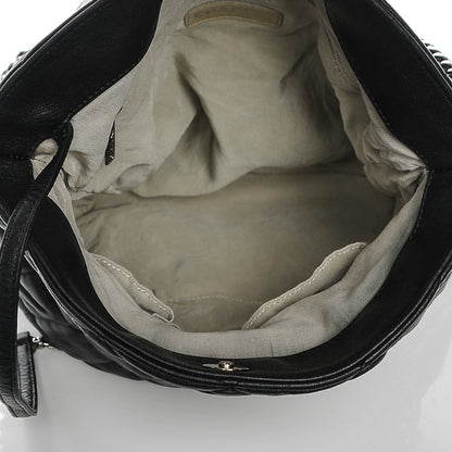 Chanel Washed Lambskin Chain Around Hobo Black 5 of 7