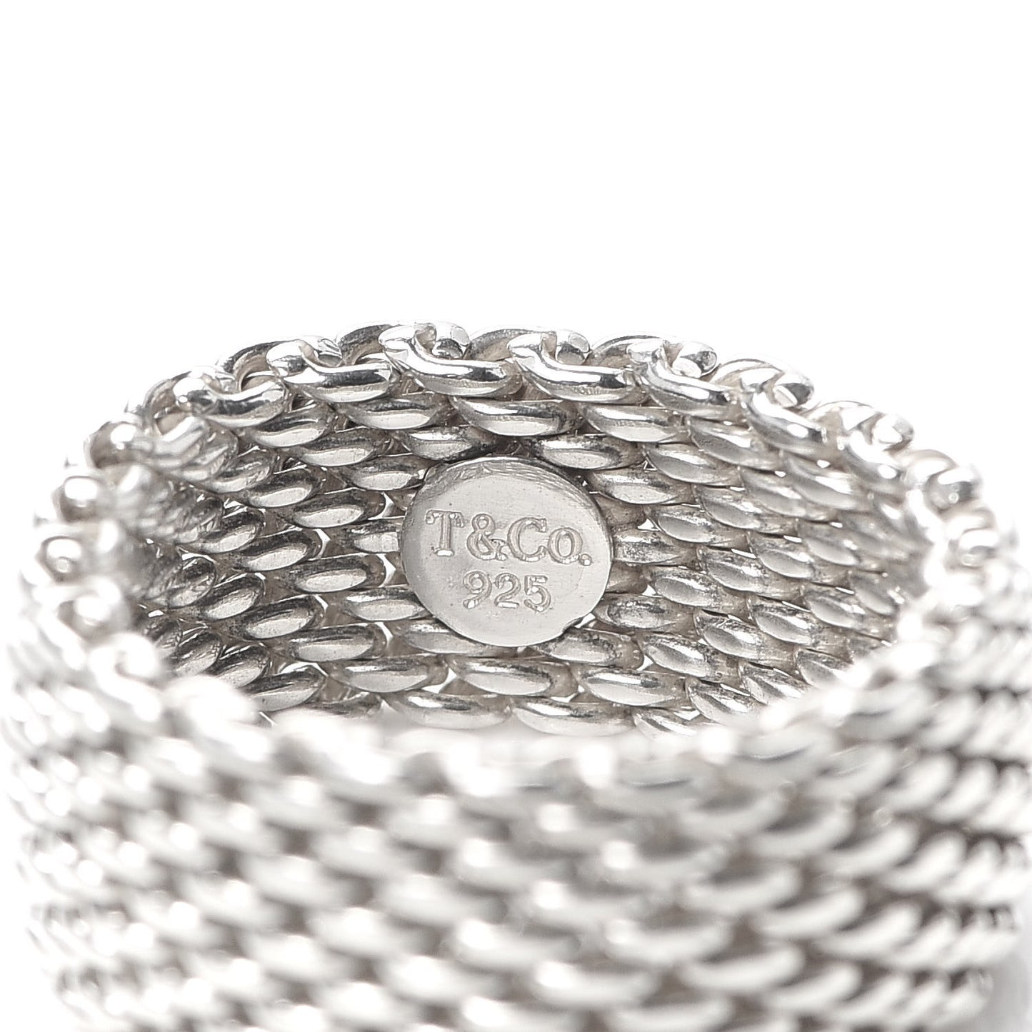 Sterling Silver Somerset Mesh Ring 59 8.75