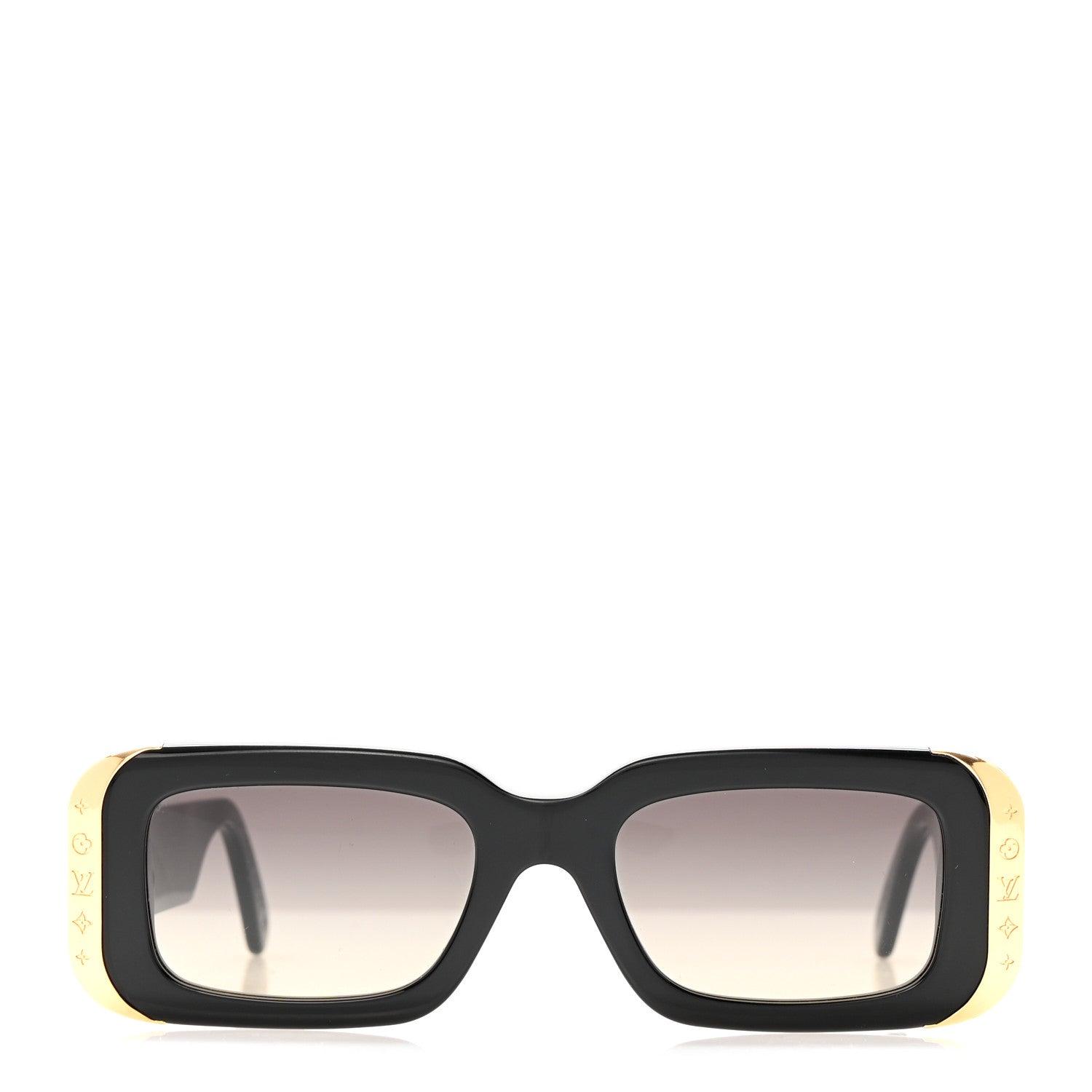 Louis Vuitton Acetate LV Moon Rectangle Sunglasses Black 2 of 6