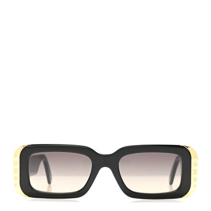 Louis Vuitton Acetate LV Moon Rectangle Sunglasses Black 2 of 6