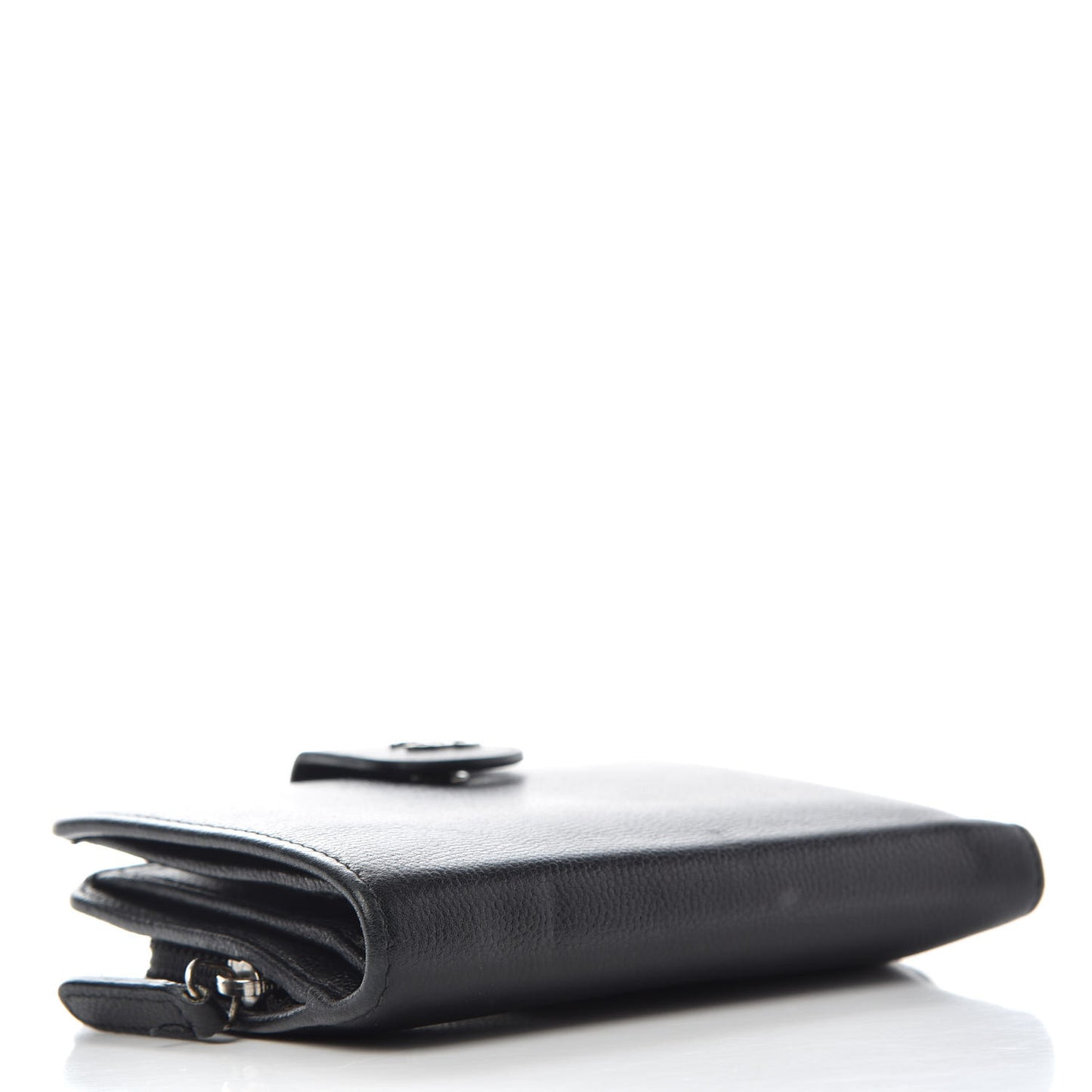 Caviar Sevruga French Compact Wallet Black