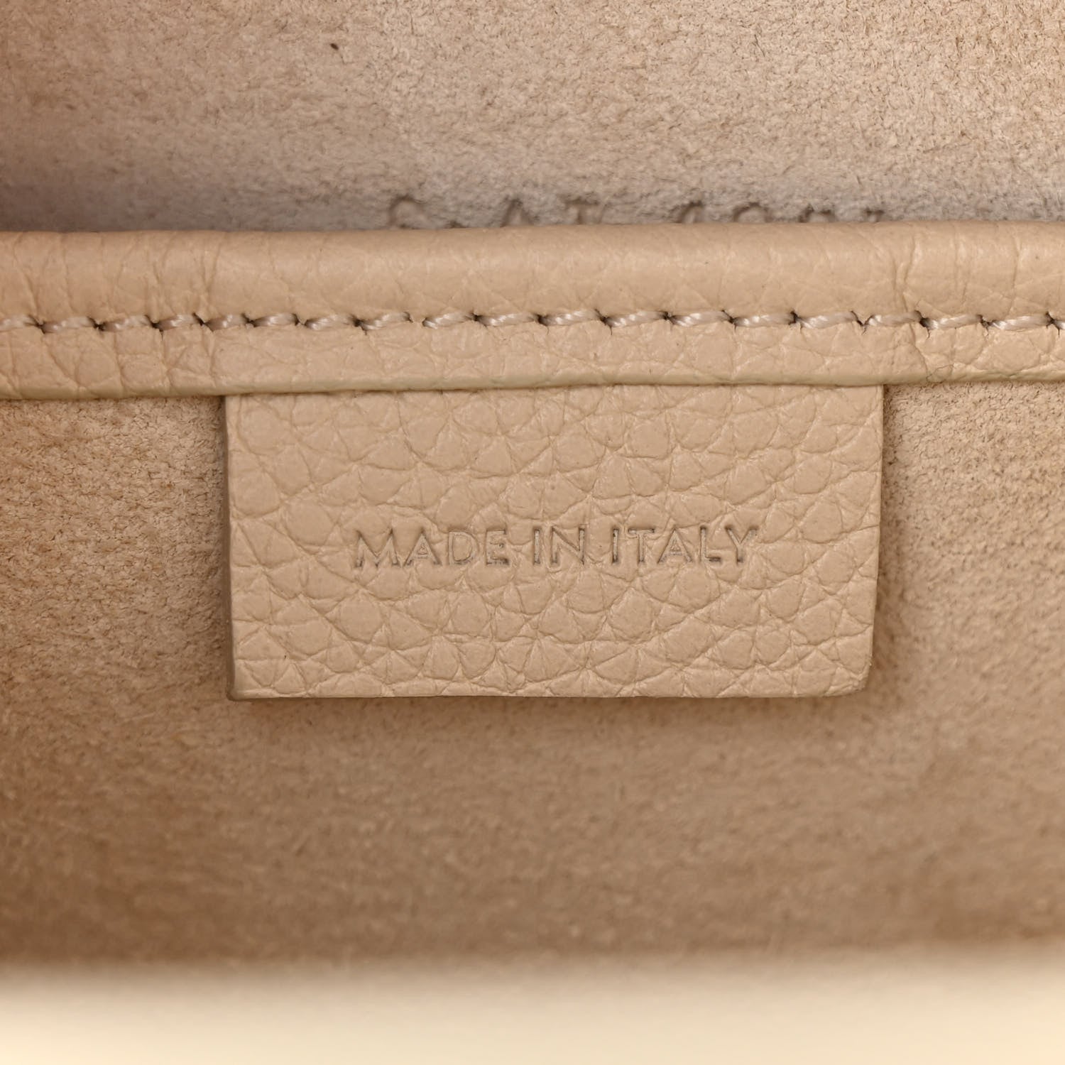 Celine Drummed Calfskin Nano Luggage Ivory 7 of 11