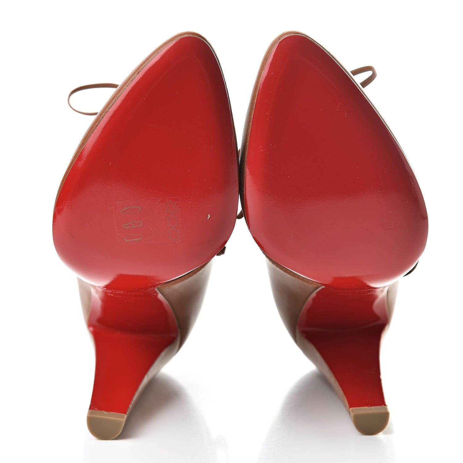 Christian Louboutin Shiny Nappa S.I.T. Rain 100 Ankle Boots 38 Cuoio 5 of 11