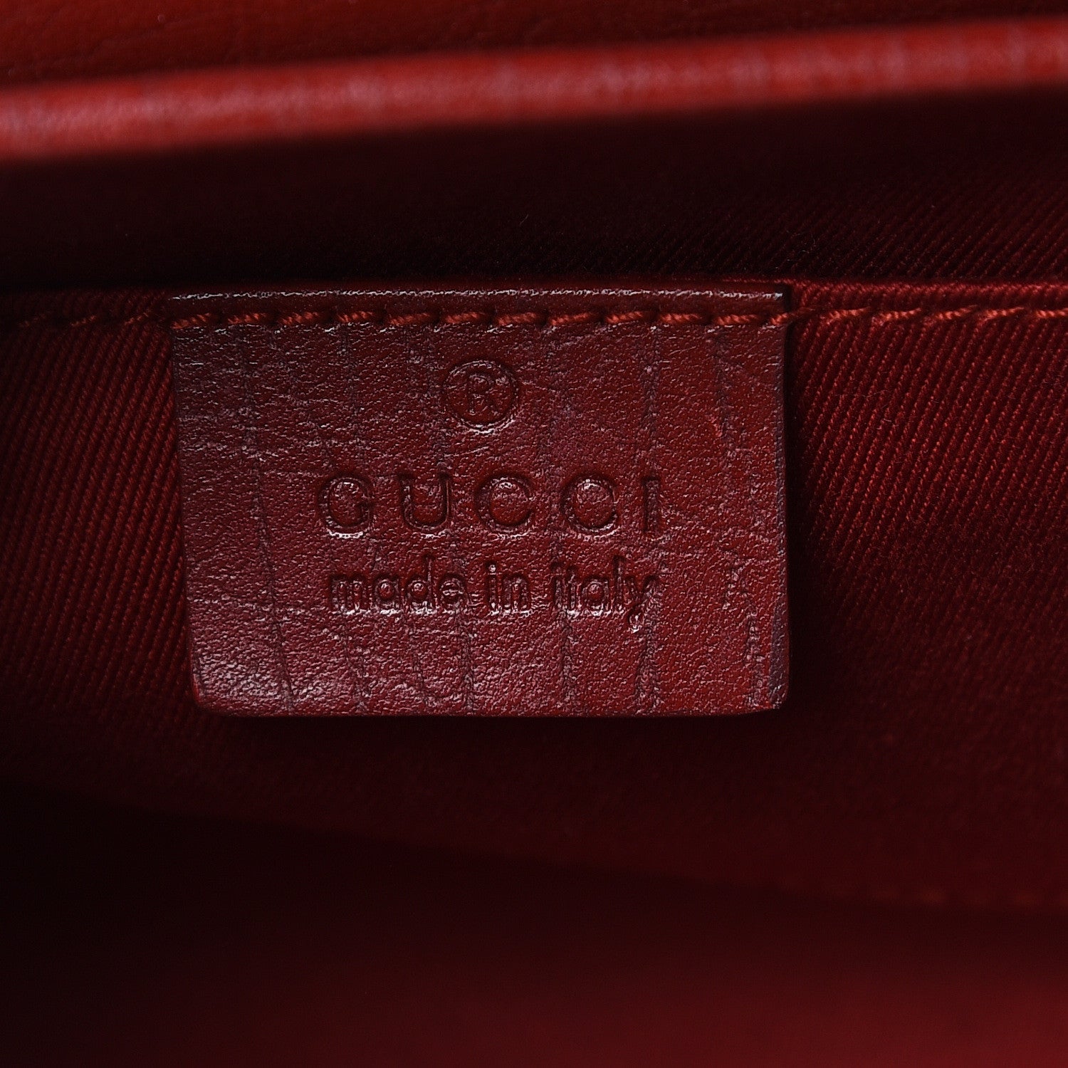 Gucci Monogram Small Bamboo Bullet Satchel Red 6 of 10