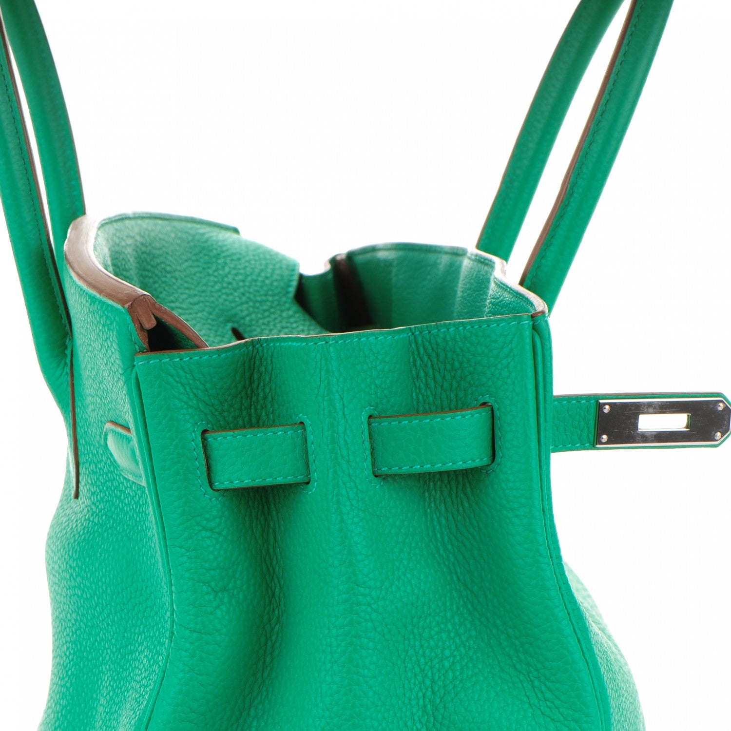Hermes Taurillon Clemence Birkin 35 Menthe 14 of 28