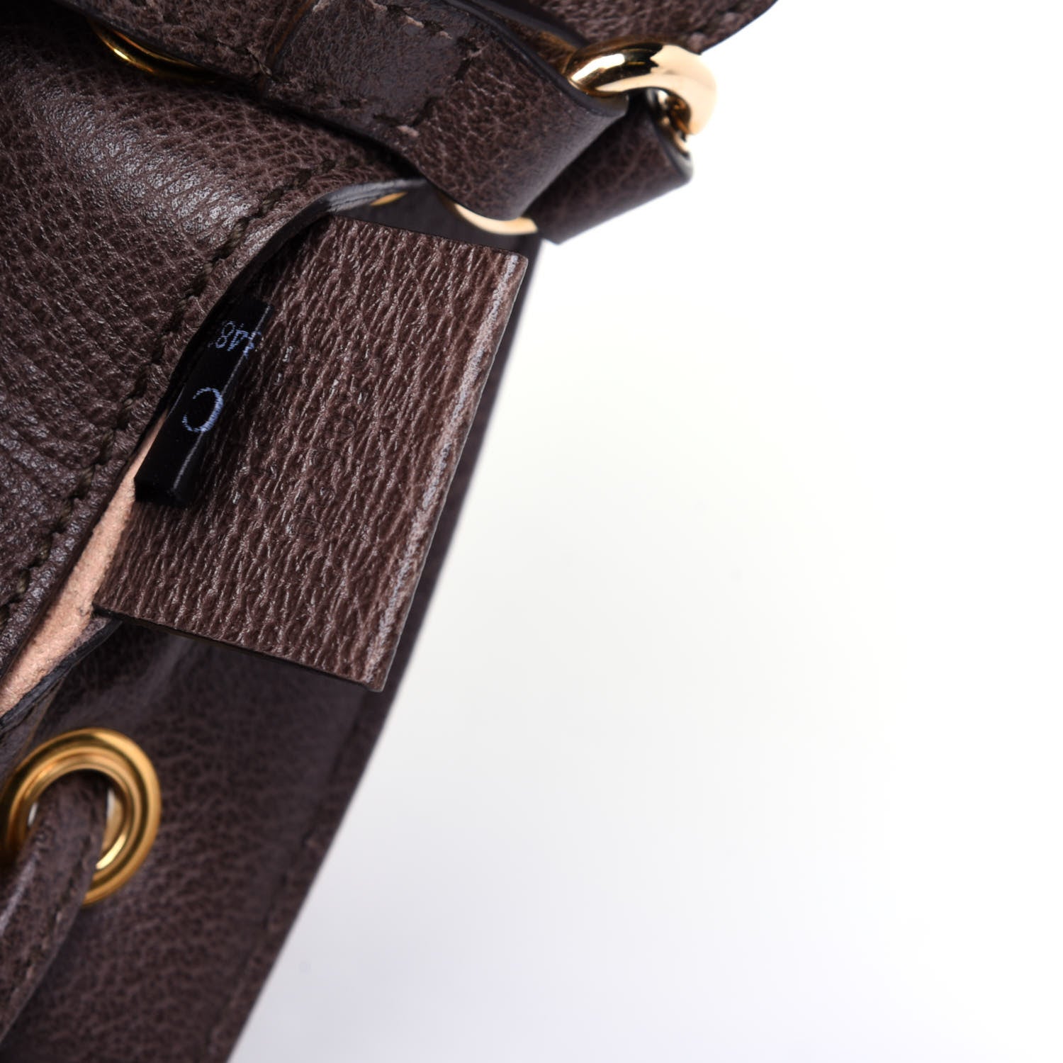 Gucci GG Supreme Monogram Web Mini Ophidia Bucket Bag Brown 10 of 10