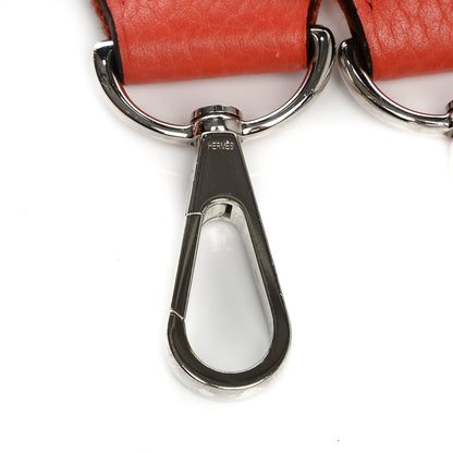 Hermes Taurillon Clemence Amazone Evelyne III GM Rouge Pivoine 11 of 11