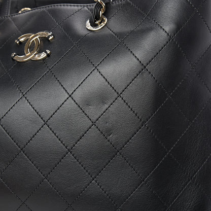 Chanel Calfskin Large Serial Shopper Tote Black 11 of 13